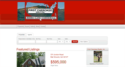Desktop Screenshot of firstcherokeerealty.net